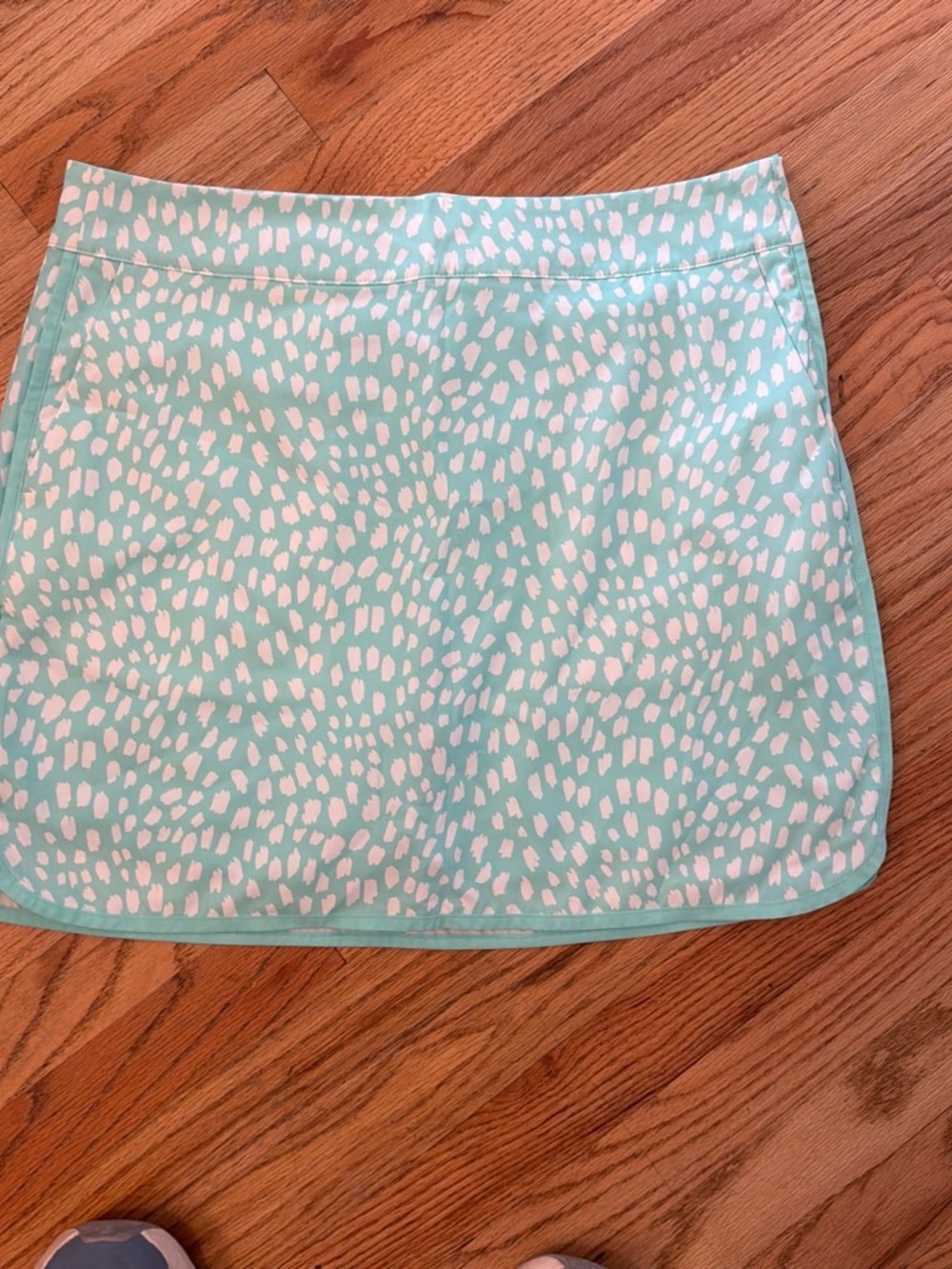 Vineyard Vines Mint Green & White Printed Mini Skirt
